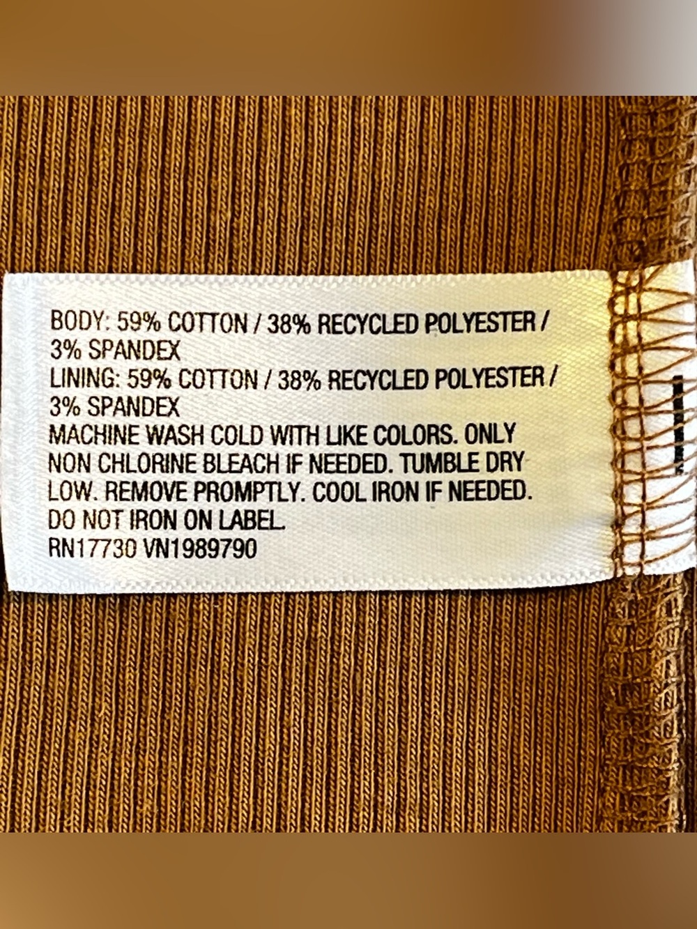 A New Day Brown Ribbed Tube Top - XS - Picture 7 of 9